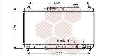 VAN WEZEL Radiaator,mootorijahutus 53002235